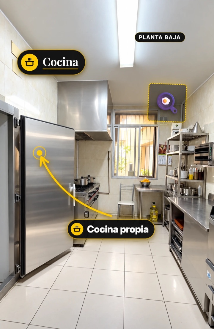 Reel de la residencia: cocina propia